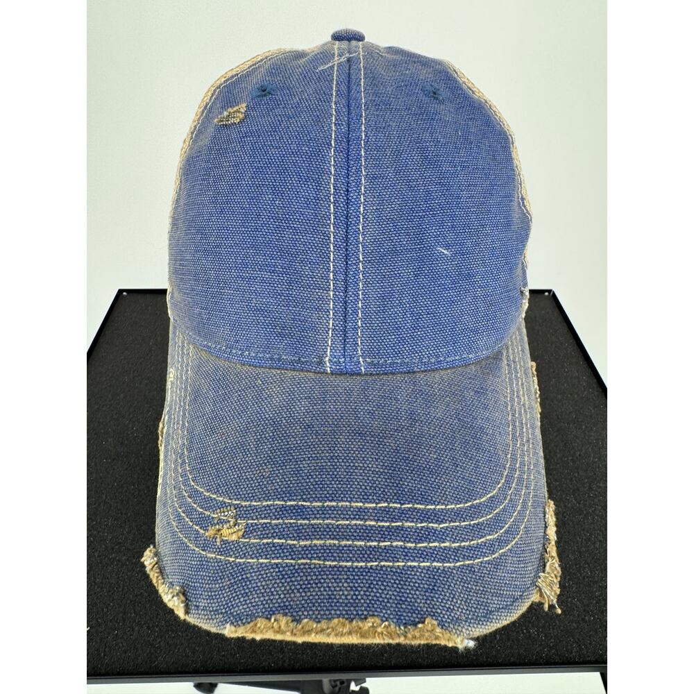 Mason Jar Label Vintage Distressed Blue Trucker Hat Adjustable Unisex NWOT - Picture 4 of 10